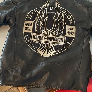 Kids Size 4 Leather Harley-Davidson jacket